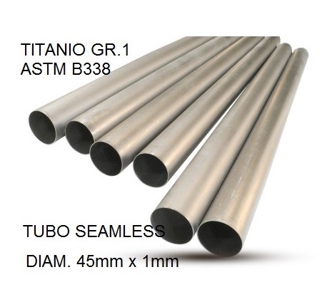 Titanium seamless Gr.1 TUBE AISI Tig GPR TU.T.3 Brushed Stainless steel