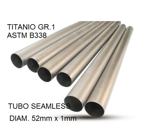 Titanium seamless Gr.1 TUBE AISI Tig GPR TU.T.4 Brushed Stainless steel