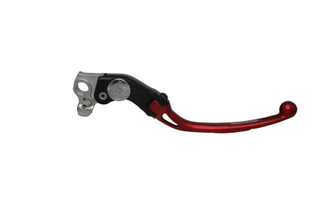 Adjustable folding lever ACCOSSATO LV011 in aluminium for original brake master cylinders crven
