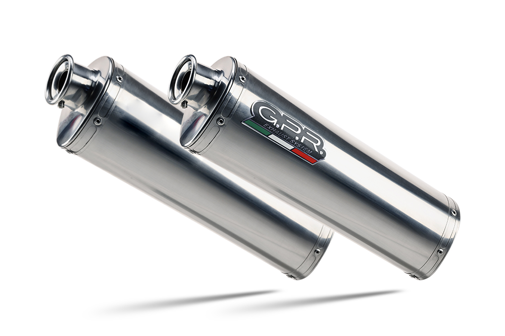 Dual slip-on exhaust GPR TRIOVAL A.22.1.TRI Polished Stainless Steel