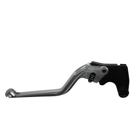 Clutch Lever ACCOSSATO EST955 fixed CNC-worked aluminium, silver