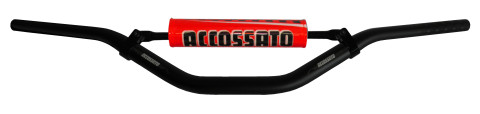 Handlebar ACCOSSATO aluminium, 28.5 mm Crni