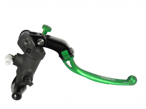 Radial brake master cylinder ACCOSSATO PC008 PRS 19 x 17-18-19 with folding lever,green