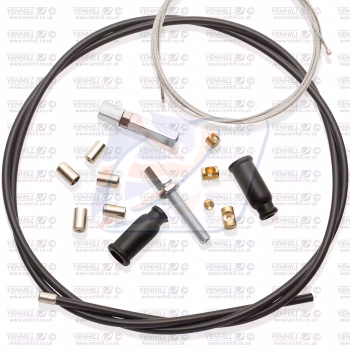 Universal throttle cable kit Venhill U01-4-103 5mm, 2.35m Crni
