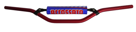 Handlebar ACCOSSATO aluminium, 22 mm crven
