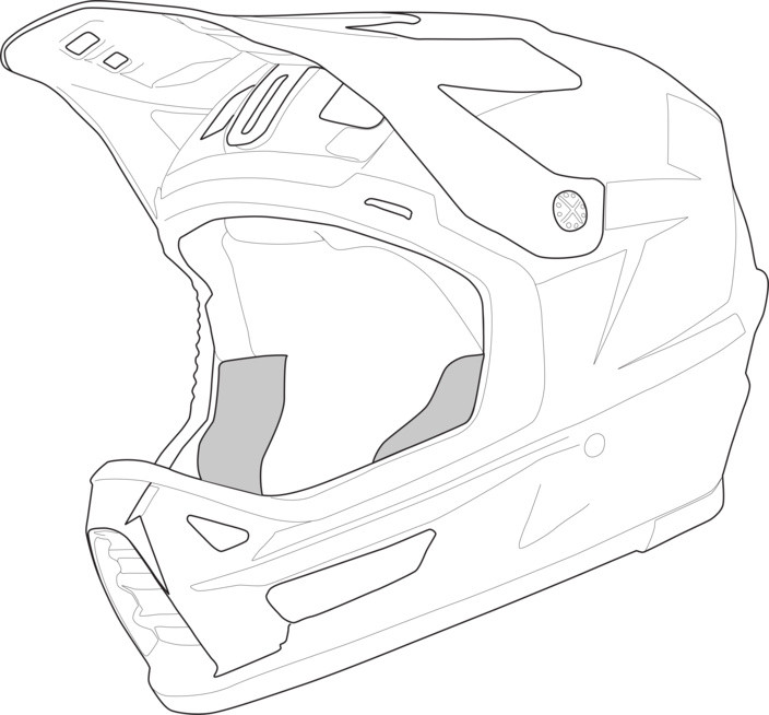 Cheek pads GMS GELERO ZG12701-PAD-2XL 2XL