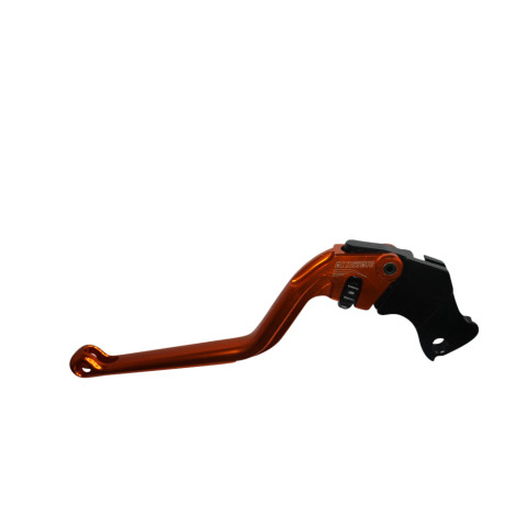 Clutch Lever ACCOSSATO ESK390 fixed CNC-worked aluminium, orange