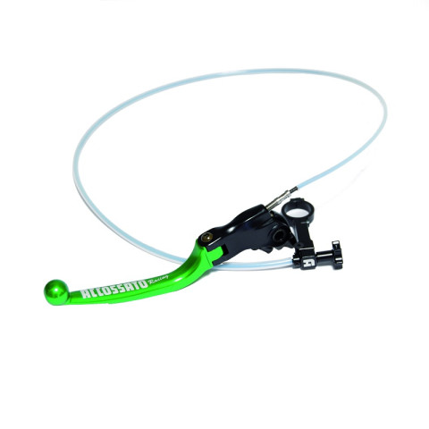 Brake lever folding ACCOSSATO RA002 with integrated remote adjuster for original brake master cylinders green