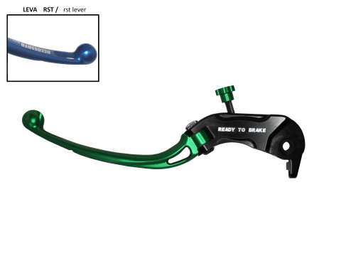 Ručica kvačila ACCOSSATO LV033 in Aluminium For Clutch Master Cylinder Ready To Brake green