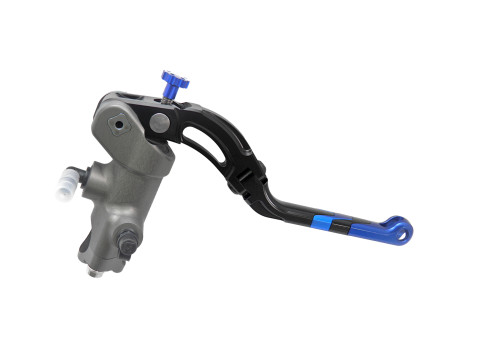 Radial brake master cylinder ACCOSSATO CY004 CNC-worked PRS 19x17-18-19 with Revolution lever, green
