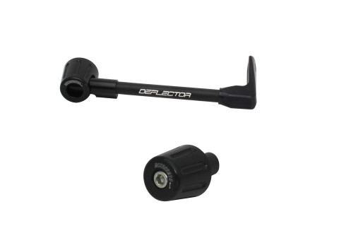 Lever guard in aluminium + left end ACCOSSATO DE004 with black hose and joint right
