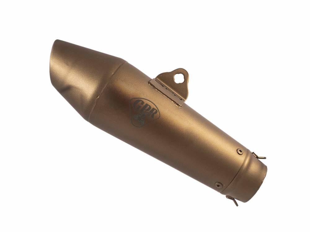 Universal silencer GPR VINTAVOGE CAFÉ RACER CAFE.55.VB Bronze without link pipe