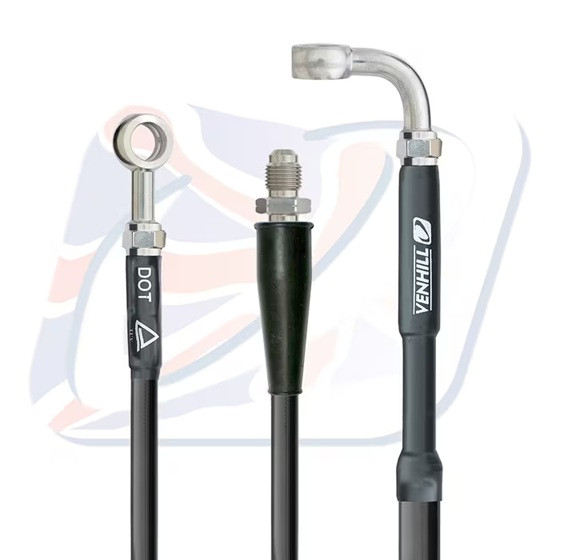 Rear brake hose Venhill K01-2-035/P Crni