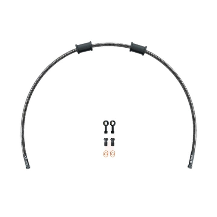 Clutch hose kit Venhill POWERHOSEPLUS KAW-11010CB-BK (1 hose in kit) Carbon hoses, black fittings
