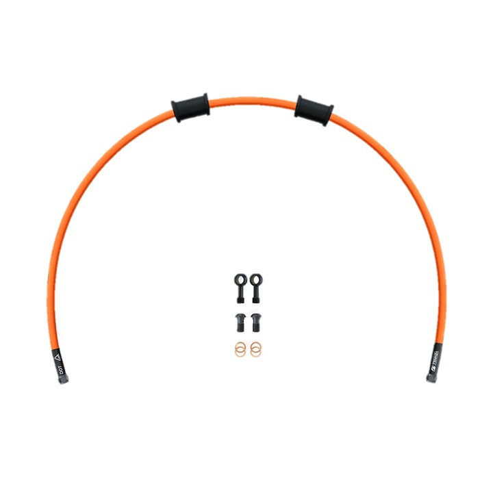 Clutch hose kit Venhill POWERHOSEPLUS KAW-11010CB-OR (1 hose in kit) Orange hoses, black fittings
