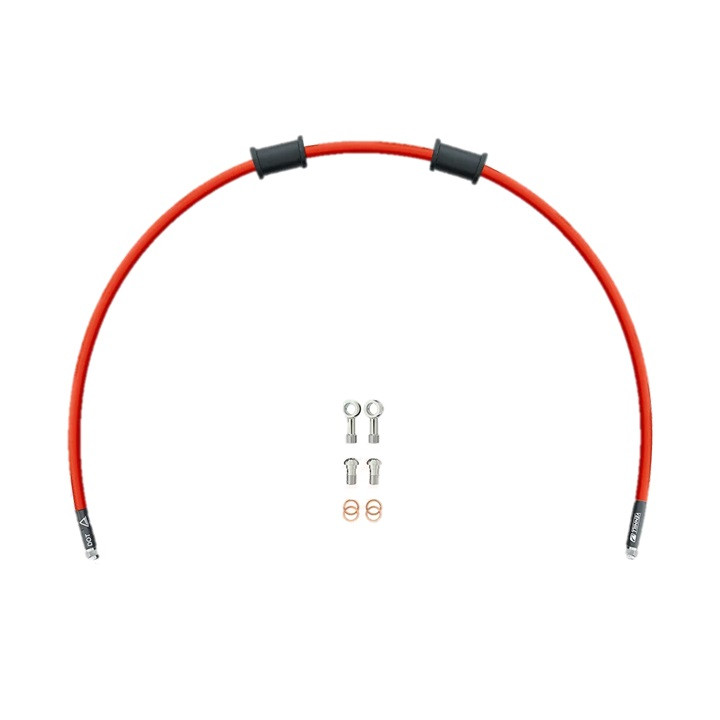 Clutch hose kit Venhill POWERHOSEPLUS KAW-11010CS-RD (1 hose in kit) Red hoses, stainless fittings