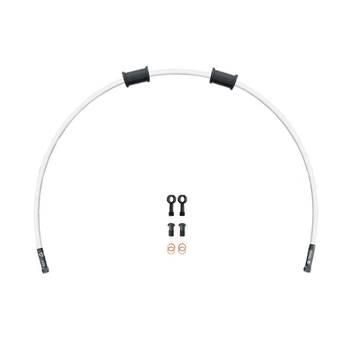 Clutch hose kit Venhill POWERHOSEPLUS KAW-11010CB-WT (1 hose in kit) White hoses, black fittings