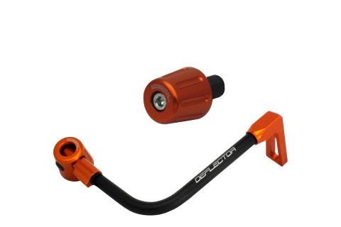 Lever guard in aluminium + left end ACCOSSATO DE004 with black hose and joint right