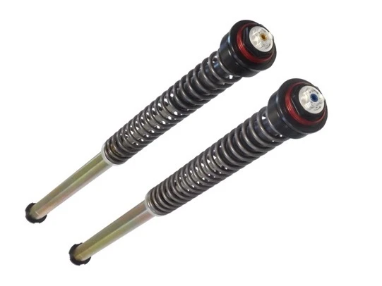 Pressurized cartridge BITUBO adjustable: spring preload, rebound, compression without oil, Red ring
