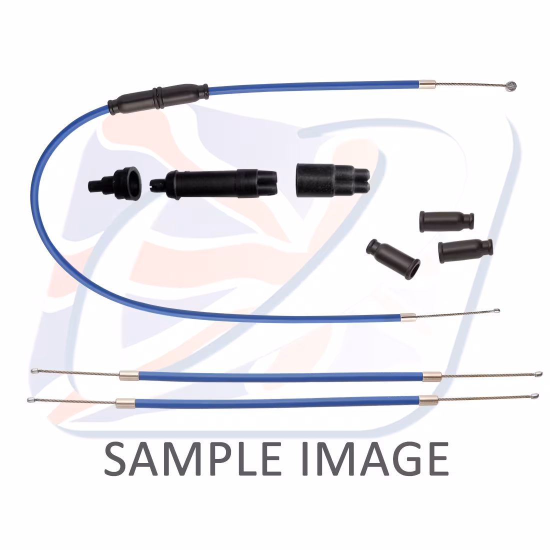 1:2 Throttle cable assembly Venhill SHR-4-001 Plavi