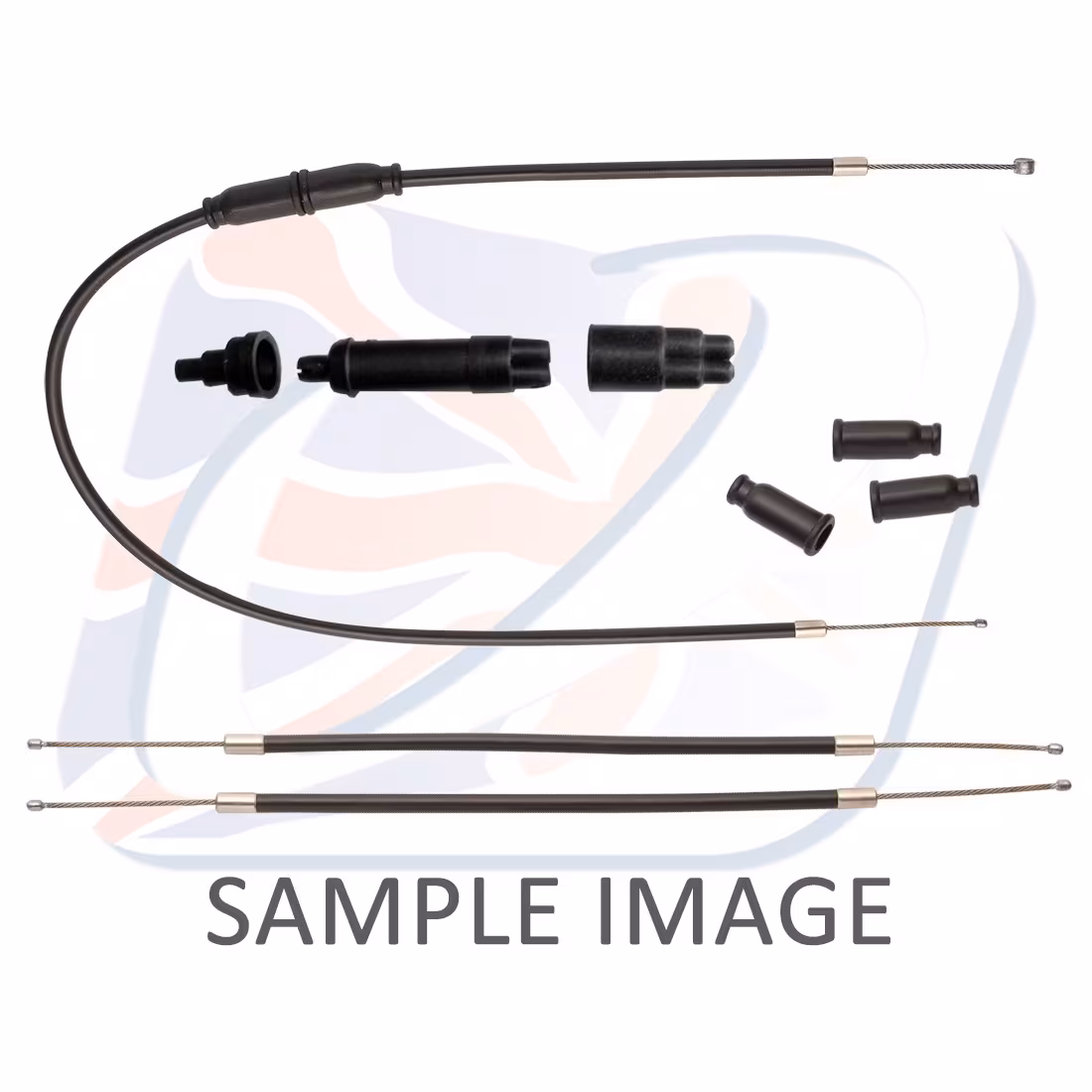1:2 Throttle cable assembly Venhill SHR-4-005 Crni