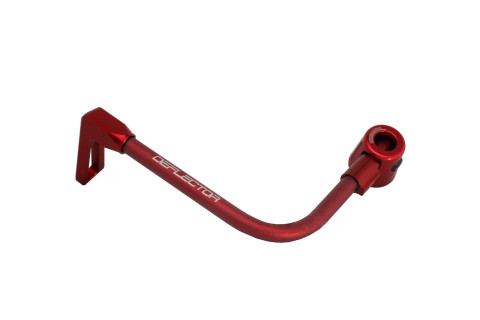Lever guard ACCOSSATO DE002 with red hose and joint left, aluminium