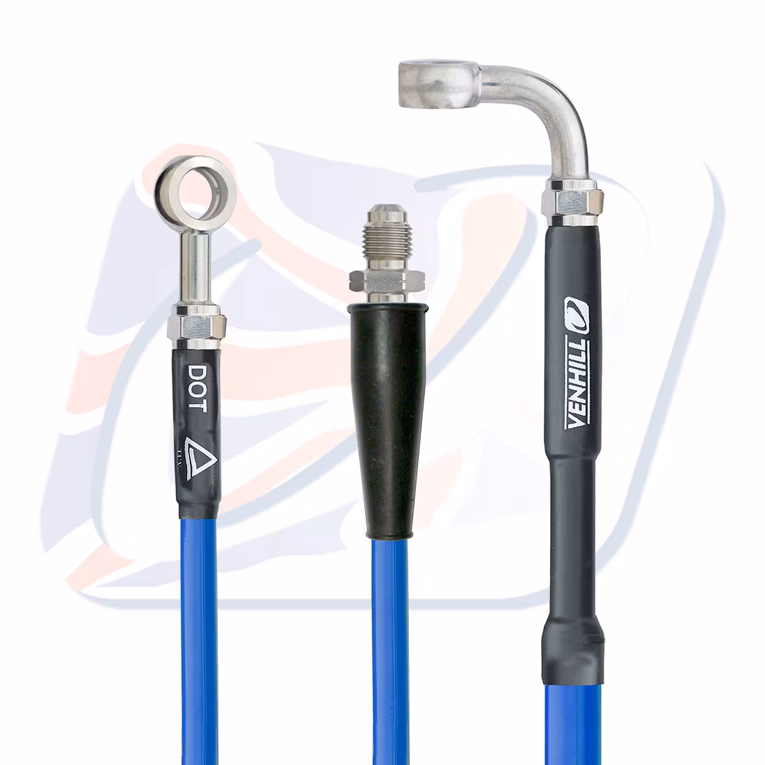 Rear brake hose Venhill Y01-2-014/P Solid Blue