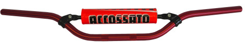 Handlebar ACCOSSATO aluminium, 22 mm crven
