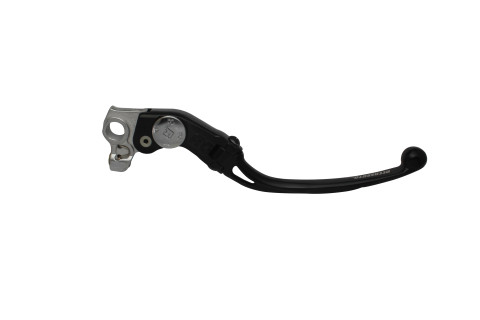 Adjustable folding lever ACCOSSATO LV011 in aluminium for original brake master cylinders Crni