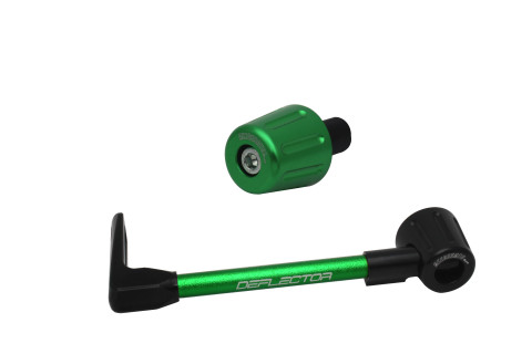 Lever guard in aluminium + right end ACCOSSATO DE005 with green hose and joint left