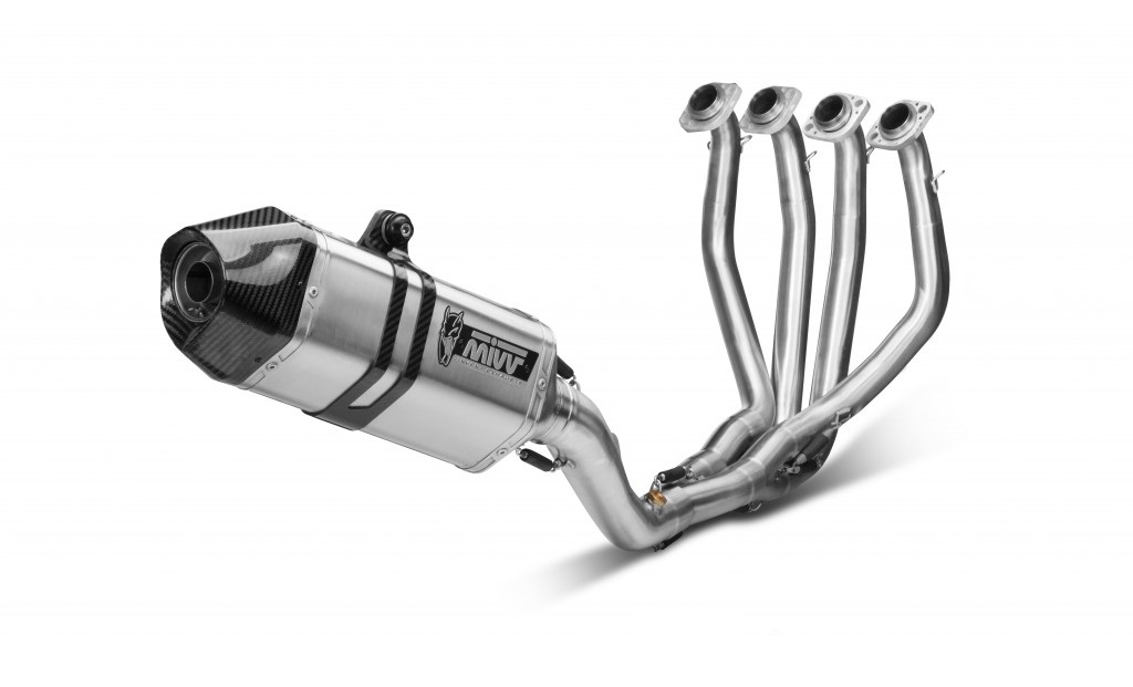 Cijeli ispušni sustav 4x2x1 MIVV SPEED EDGE X.BW.0002.SRX Stainless Steel / Carbon cap for BMW S 1000 RR 2010-2016