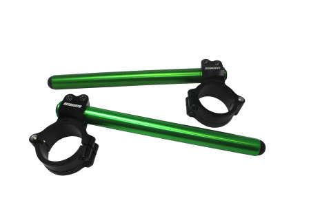 Pair of raised clip-on ACCOSSATO CP004 +10 mm 10 degrees inclination, green