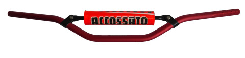 Handlebar ACCOSSATO HB062 Aluminium Made With Constant Diameter - 22 mm crven