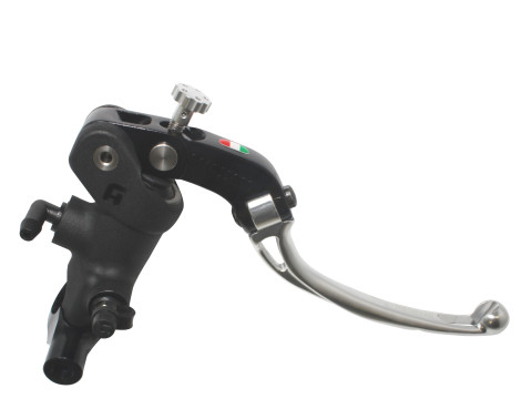 Radial brake master cylinder ACCOSSATO PC009 19 x 18 with folding lever,silver