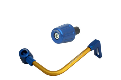 Lever guard in aluminium + left end ACCOSSATO DE004 with gold hose and joint right