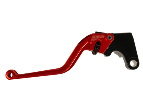 Clutch Lever ACCOSSATO ESY688H fixed CNC-worked aluminium, red