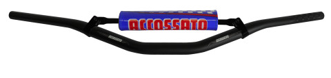 Handlebar ACCOSSATO aluminium, 28.5 mm Crni