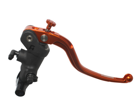 Radial brake master cylinder ACCOSSATO PC010 19 x 18 with fixed lever,orange