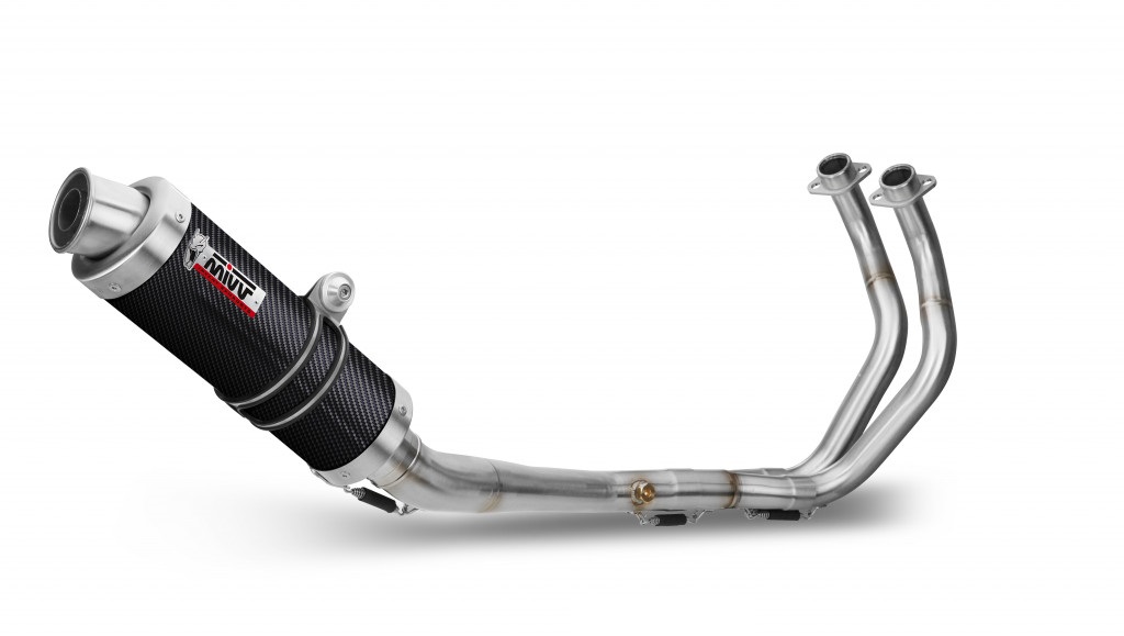 Cijeli ispušni sustav 2x1 MIVV GP Y.045.L2S Carbon d105 for YAMAHA MT-07 700 2014-2024
