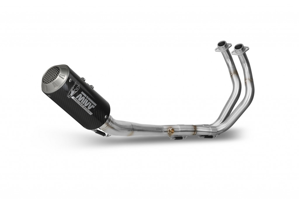 Cijeli ispušni sustav 2x1 MIVV MK3 Y.045.SM3C Carbon for YAMAHA MT-07 700 2014-2024