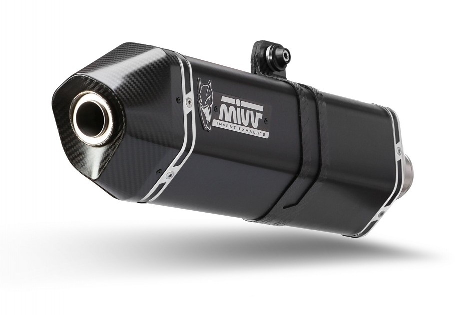 Cijeli ispušni sustav 2x1 MIVV SPEED EDGE Y.058.LRB Steel black for YAMAHA MT-07 Tracer / Tracer 700 2016-2024, YAMAHA Tracer 7 2016-2024