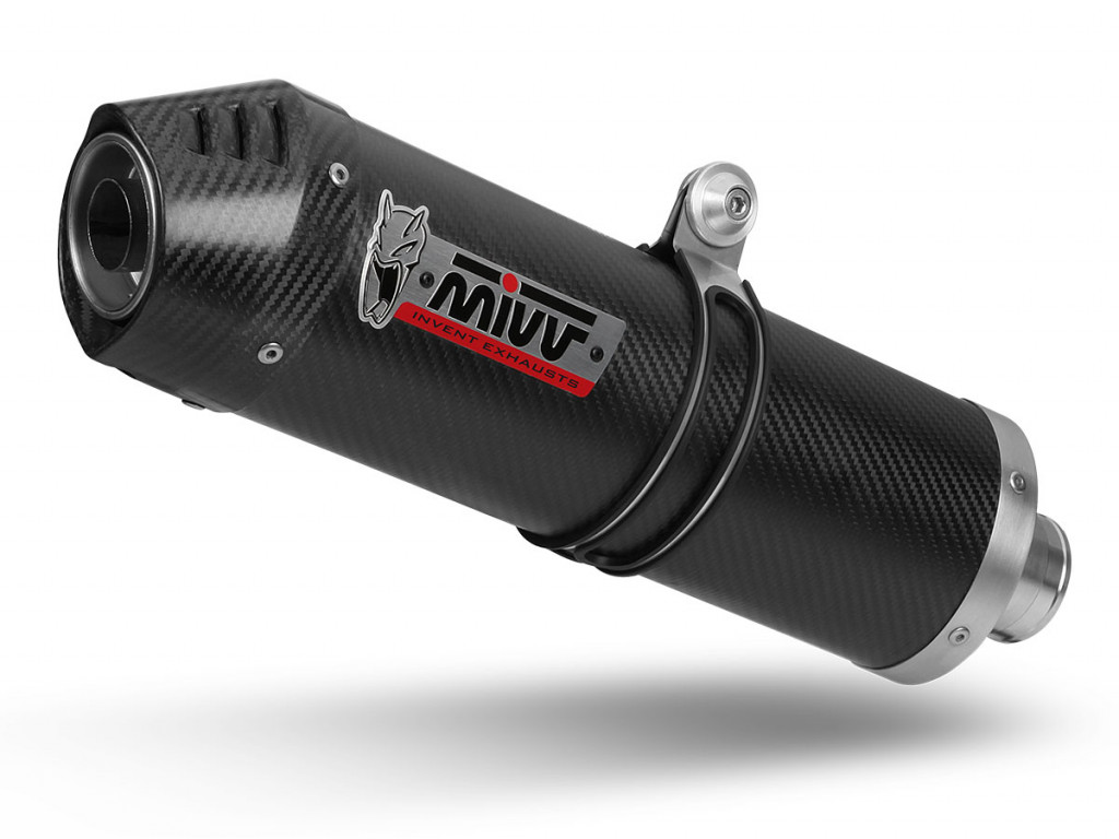 2 silencers kit MIVV OVAL Y.059.L3C Carbon / Carbon Cap