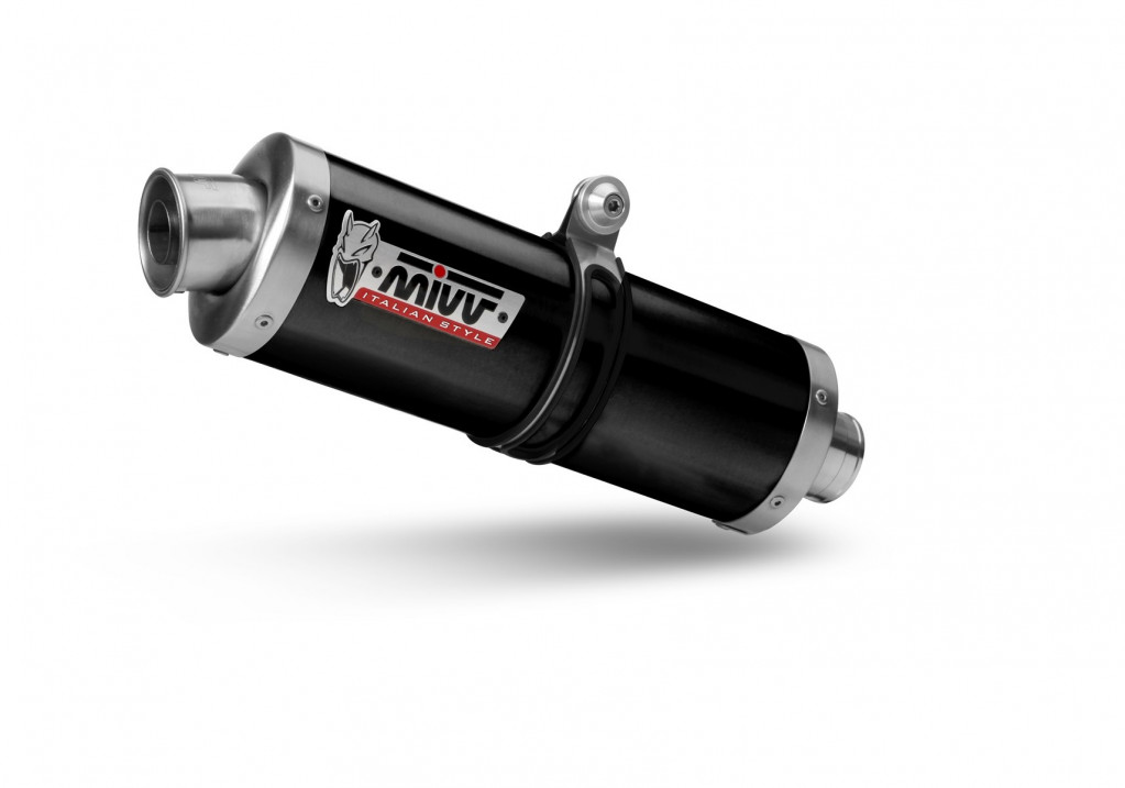 Silencer MIVV OVAL Y.064.LZ Crni for YAMAHA Tenere 700 (2019-2026)