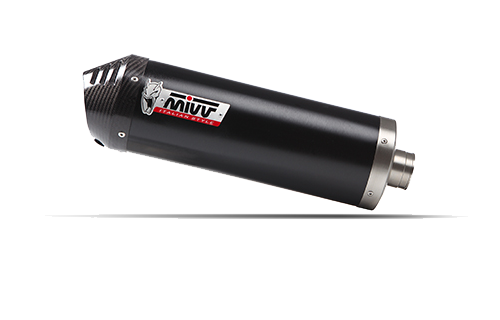 2 silencers kit MIVV OVAL K.027.LVC Black stainless steel / carbon cap for KAWASAKI ZZR 1400 2008-2011