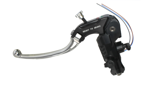 Clutch master cylinder ready to brake ACCOSSATO CY098 16x16 with silver folding lever (nut + lever)