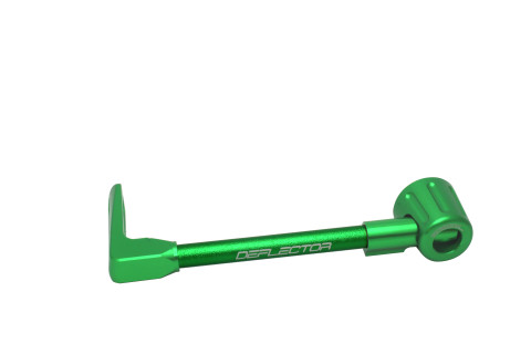 Lever guard ACCOSSATO DE002 with green hose and joint left, aluminium