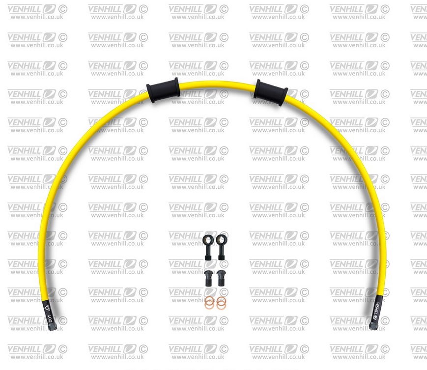 Rear brake hose kit Venhill POWERHOSEPLUS BMW-11007RB-YE (1 hose in kit) Yellow hoses, black fittings