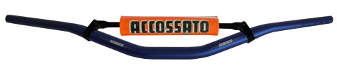 Handlebar ACCOSSATO aluminium, 28.5 mm Crni
