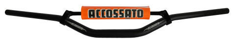 Handlebar ACCOSSATO aluminium, 28.5 mm Crni