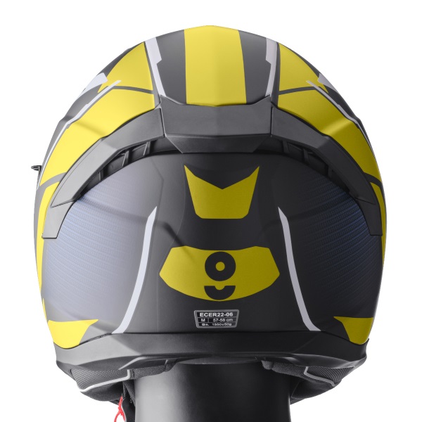 Full face helmet GMS VELOX ZG12601 graphic matt black-yellow-grey 2XL